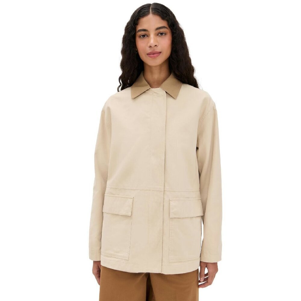 Lightweight Canvas Barn Jacket with Flap Pockets, XS-XL
